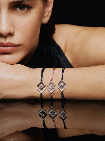 Intertwined Silk Cord Bracelet